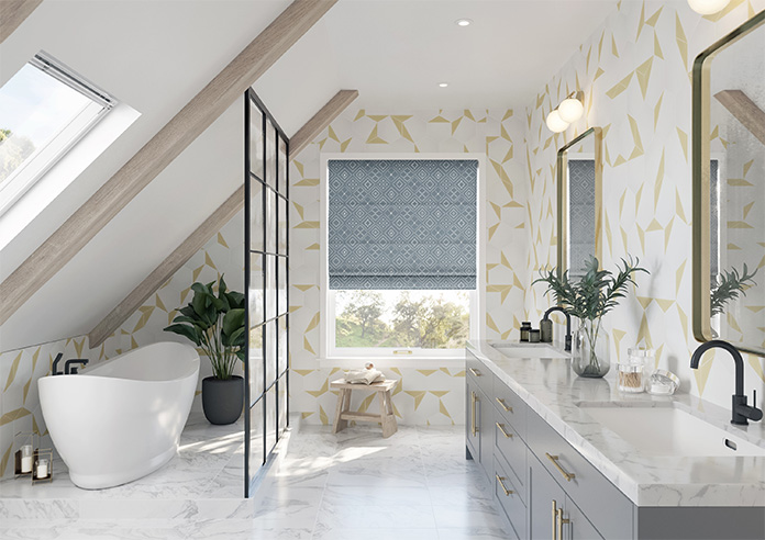 Newquay, Sterling - Twist&Fit Roman Blind - Image 8